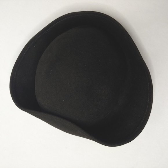 Vintage Bollman Hat Co Doeskin Youth Felted Wool Hat Black Kids READ - Picture 9 of 9